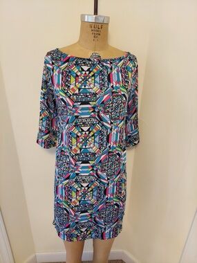 VFISH Caitlyn Dress Kaleidoscope Print Jersey Dress